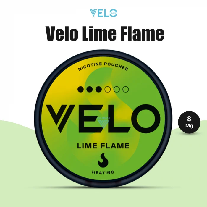 Velo Lime Flame 8mg Nicotine Pouch in Dubai