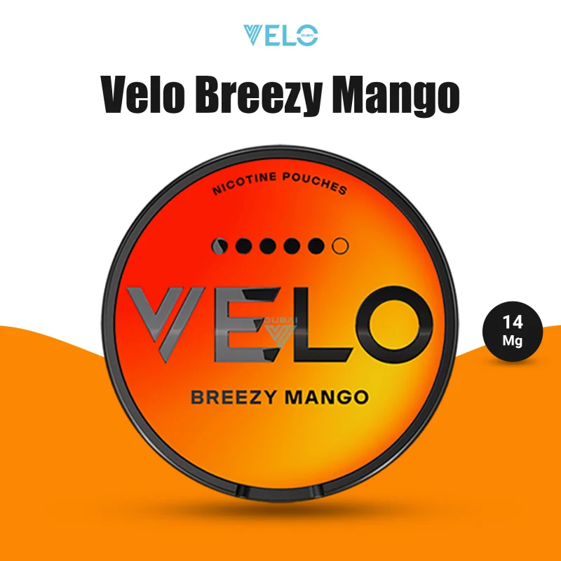 Shop VELO Breezy Mango 14mg Nicotine Pouches in Dubai