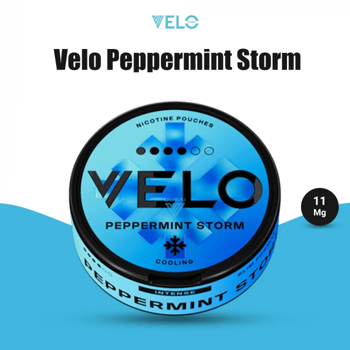 Velo Peppermint Storm 11mg Nicotine Pouch in UAE