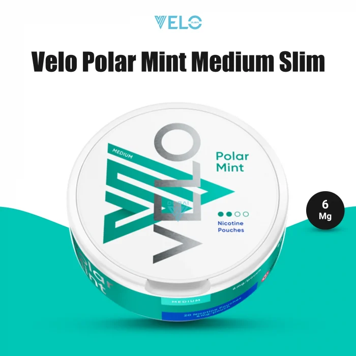 Velo Polar Mint Medium Slim 6mg Nicotine Pouch