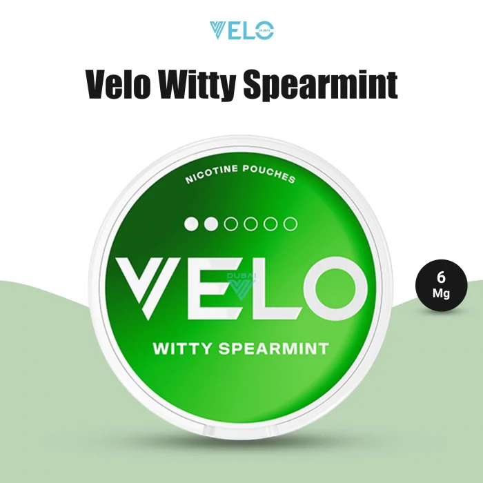 Velo Witty Spearmint 6mg Nicotine Pouch in Dubai